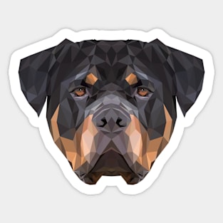 Rottweiler Low Poly Art Sticker